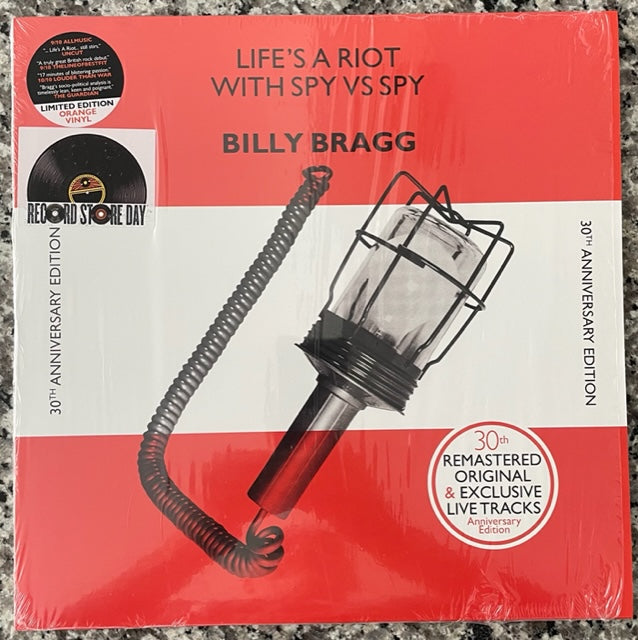 Billy Bragg -Lifes a riot with Spy Vs Spy  RSD orange vinyl EU 2022